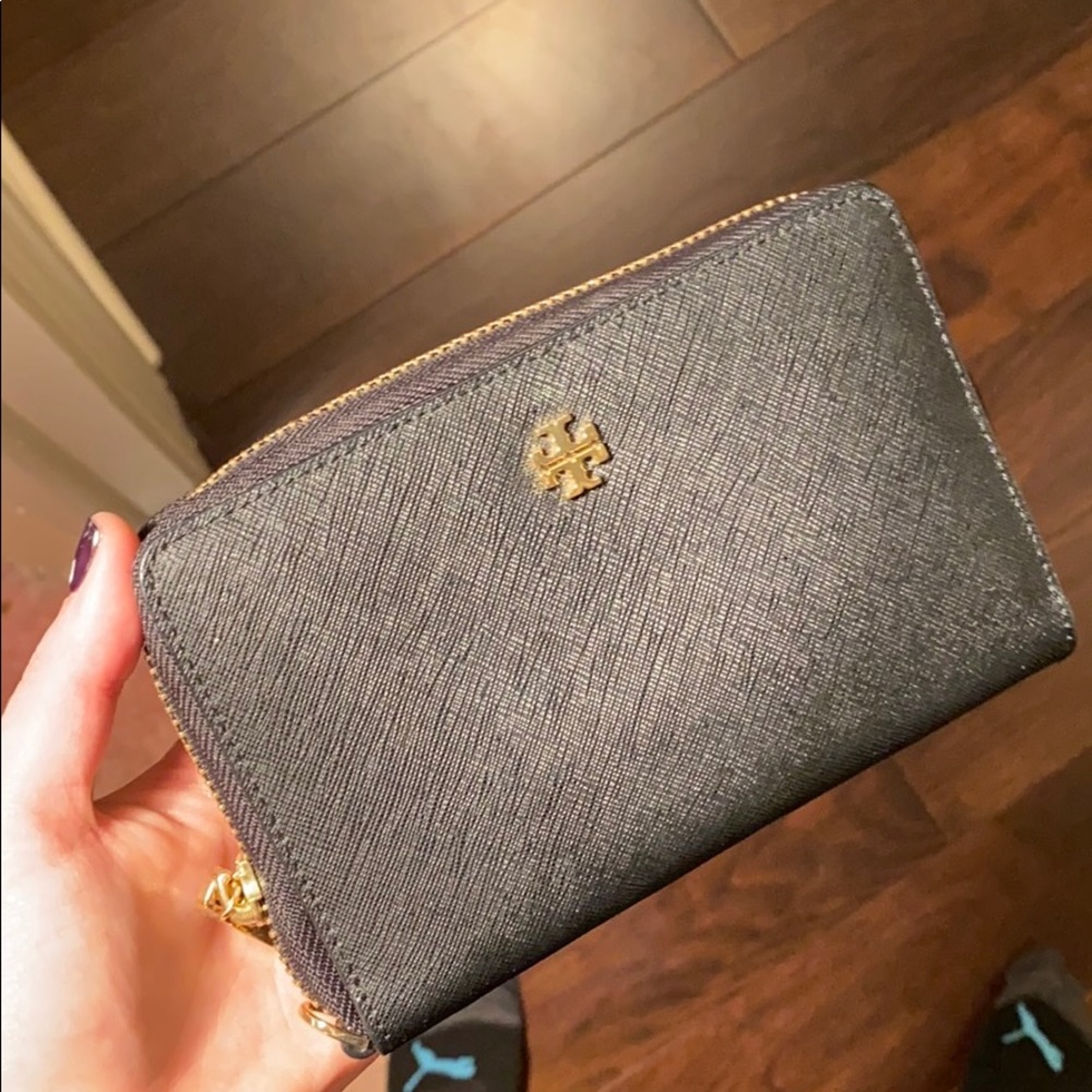 Tory Burch Black Leather Wallet